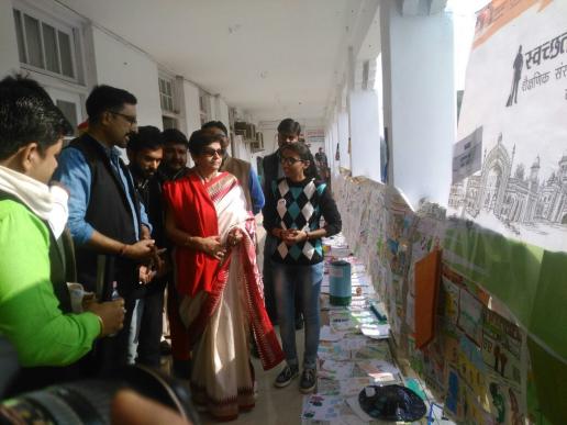 Exhibition Visit by Lucknow`s Mayor